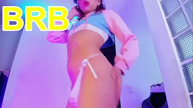 Sweet-SharoKitty — Sissy dance with hidden cage